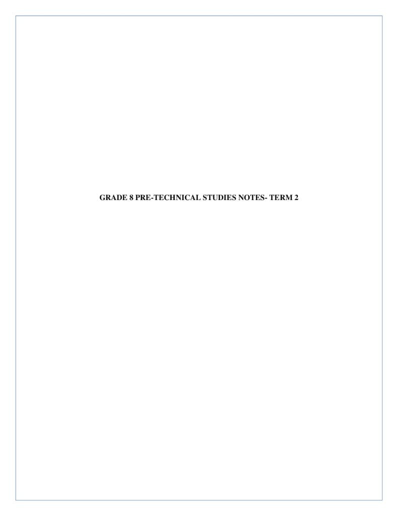 Basic 8 Lesson Notes Term 2 Grade 8 Rationalized Pre-Technical Lesson Notes Term 2 - Elimplex