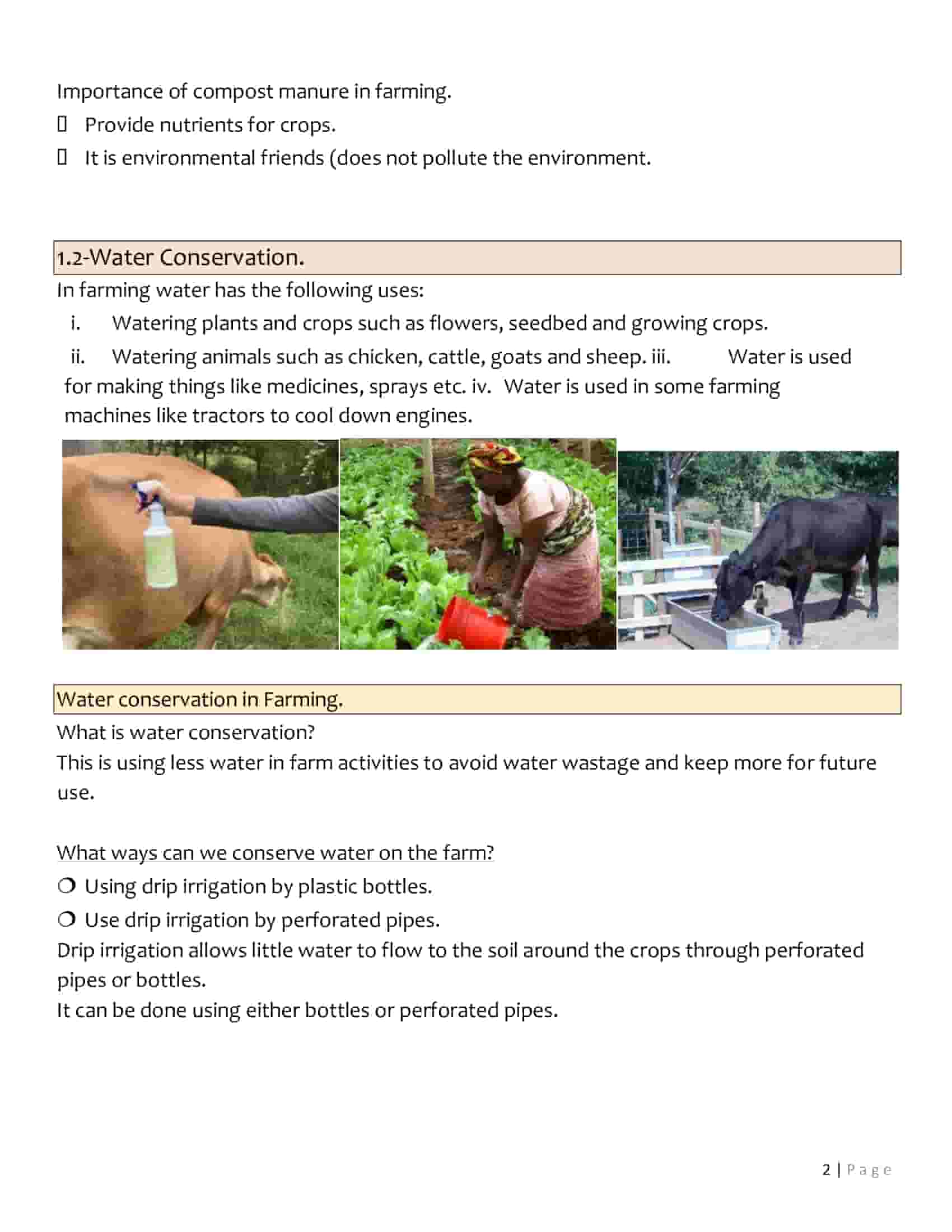 Grade 4 Rationalized Agriculture and Nutrition Notes Term 1 | 2 | 3