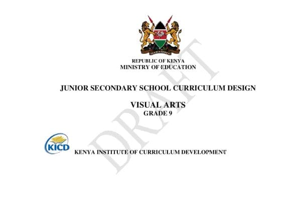 Grade 9 Visual Arts CBC Curriculum Design