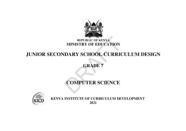 Grade 7 Computer Science CBC Curriculum Design