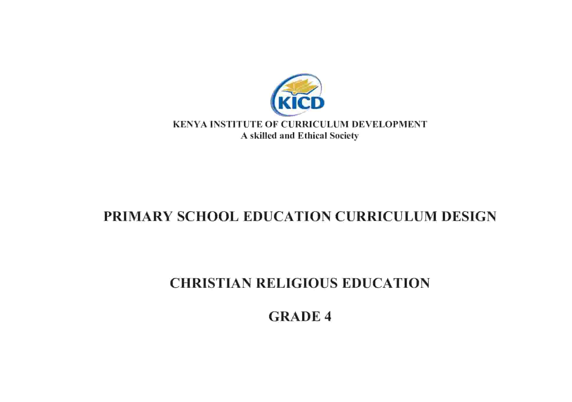 Grade 4 CRE CBC Curriculum Design