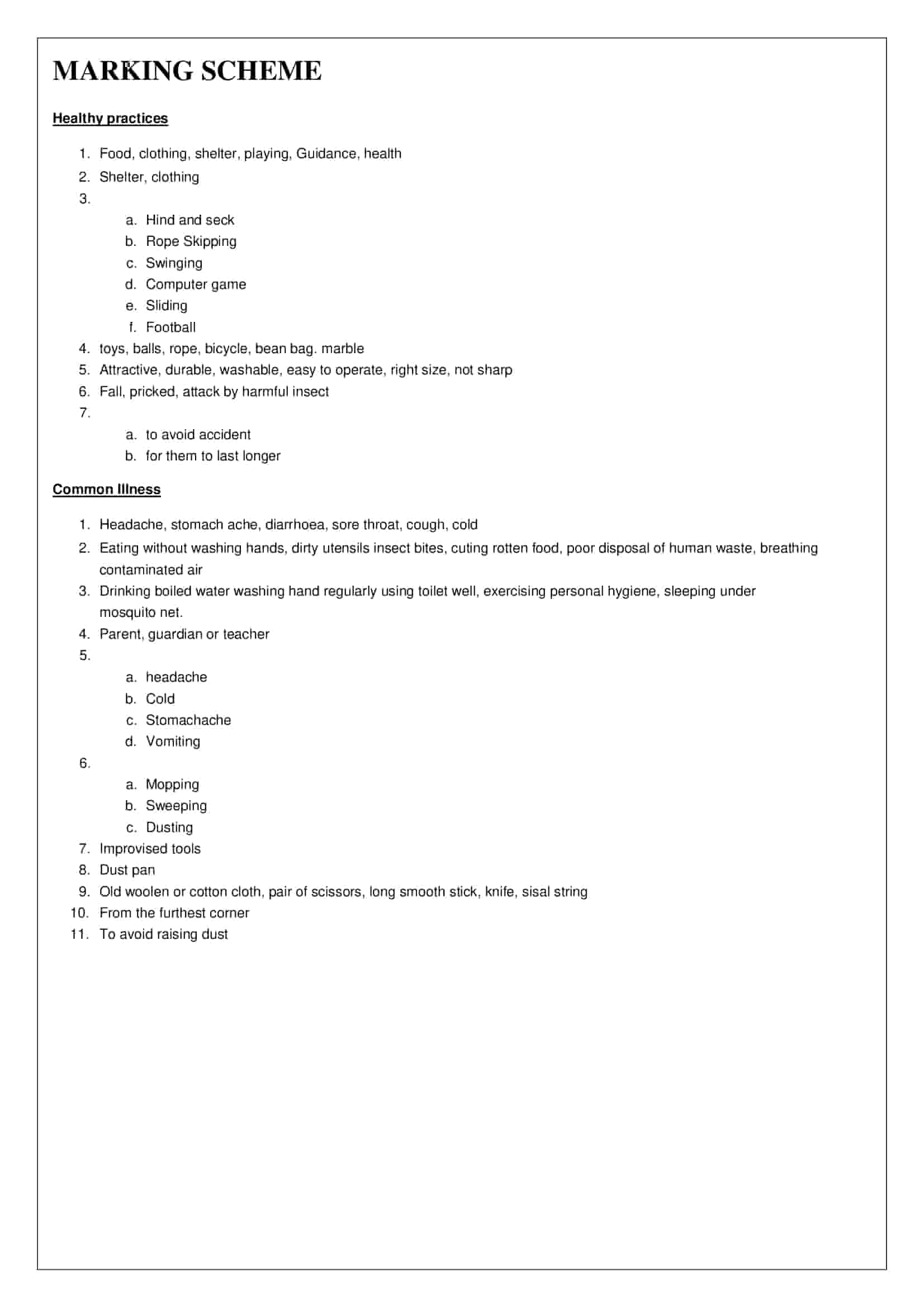 Sn1 Grade 4 CBC Revision Booklets Answers