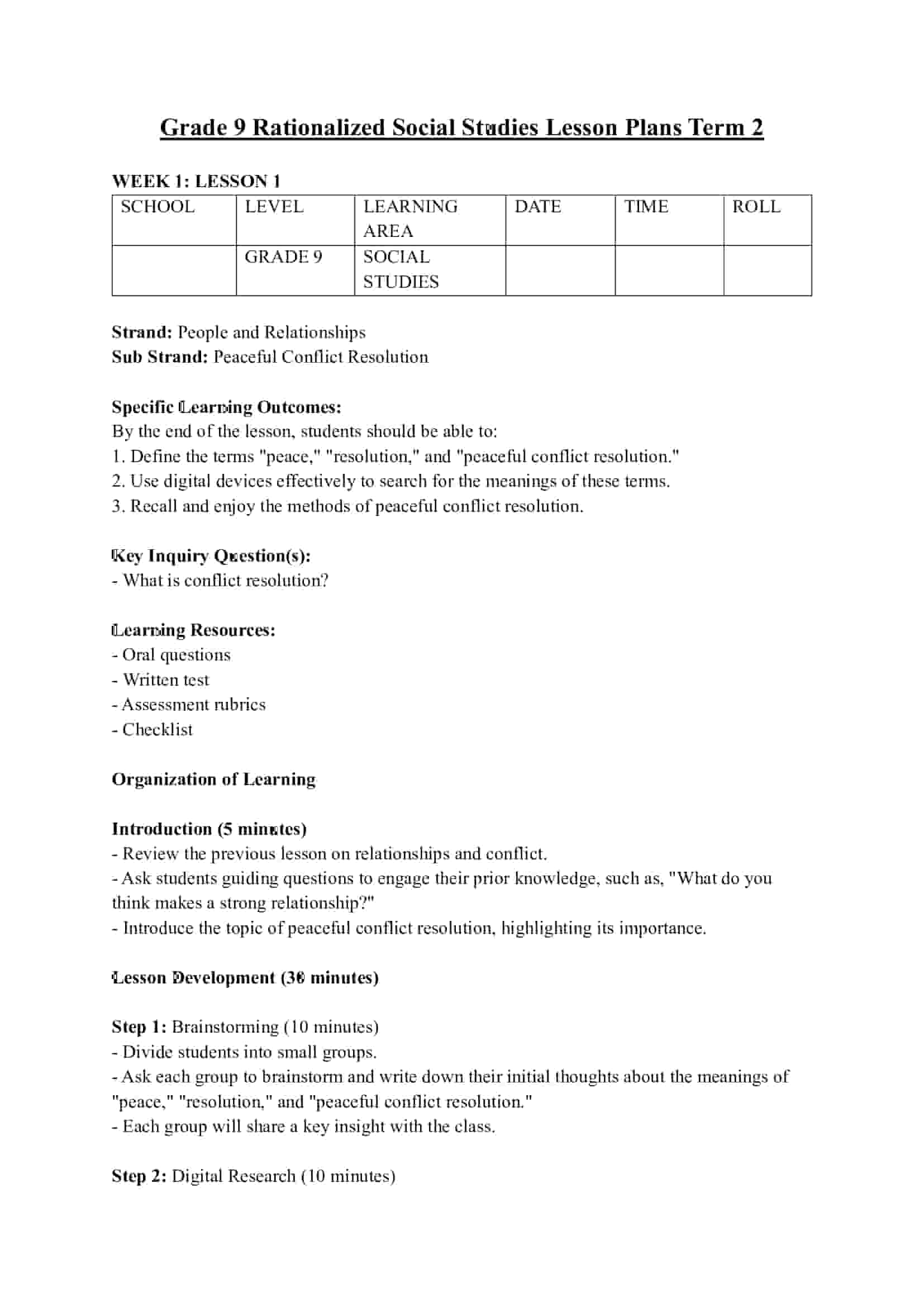 Get Top Scholar Grade 9 Social Studies Term 2