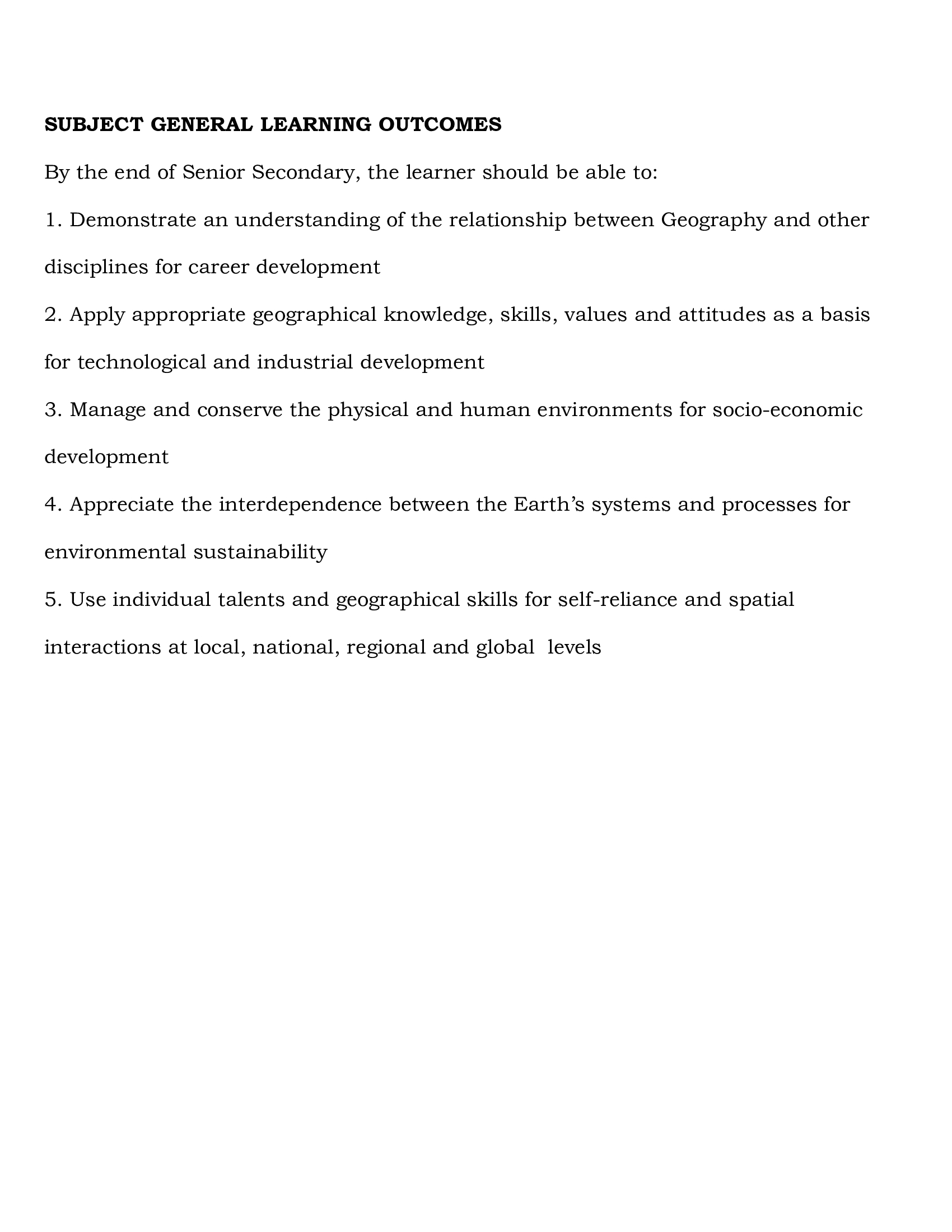 Grade 10 Geography Notes for Term 1, 2 and 3