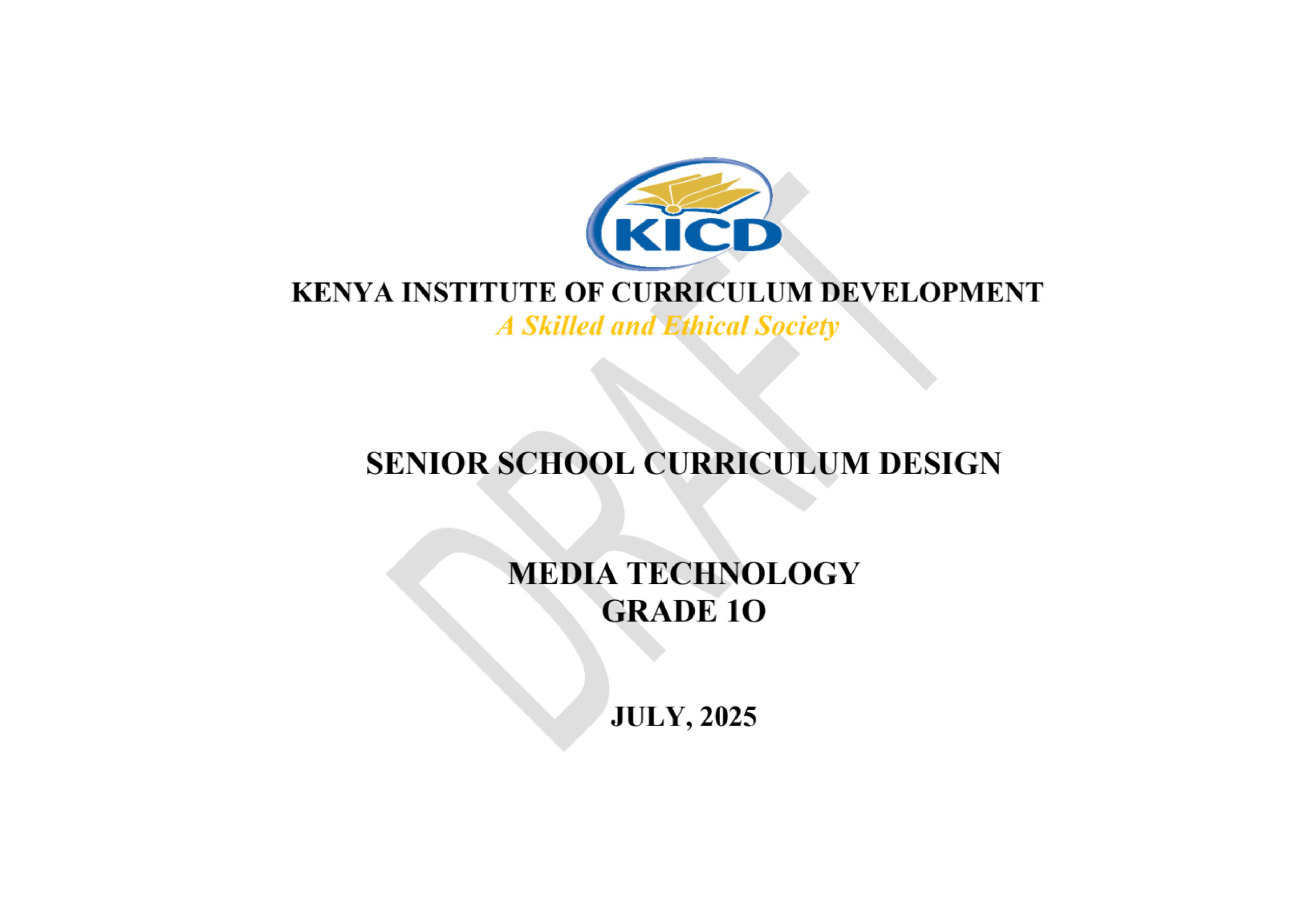 Grade 10 Media Technology Curriculum Design
