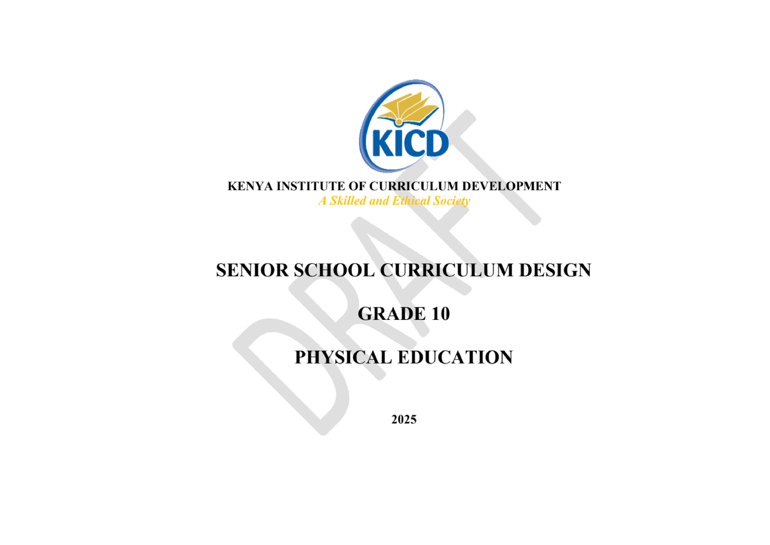 Grade 10 Physical Education Curriculum Design