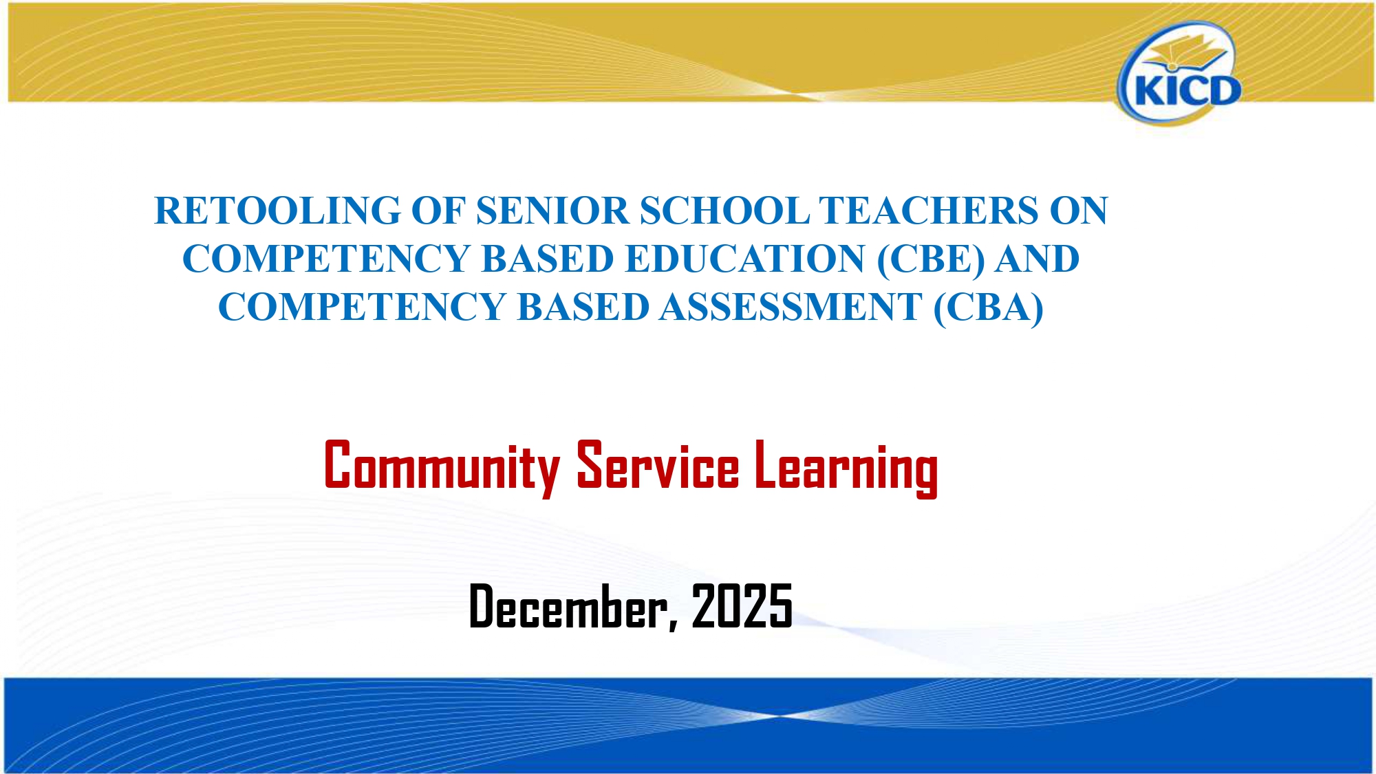 Community Service Learning (CSL) - Elimplex