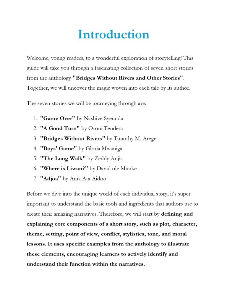 Bridges Without Rivers Summary Notes - Elimplex