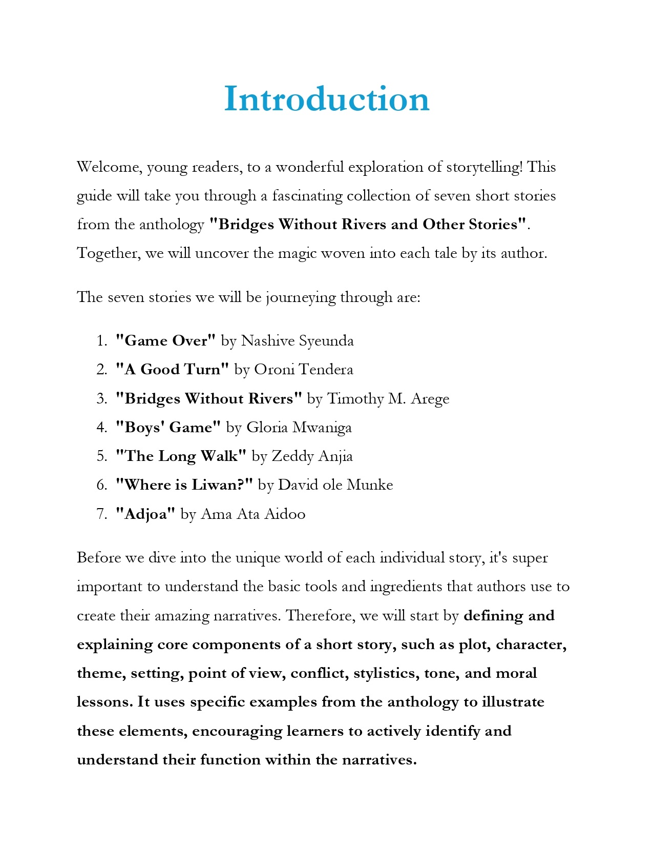 Bridges Without Rivers Summary Notes